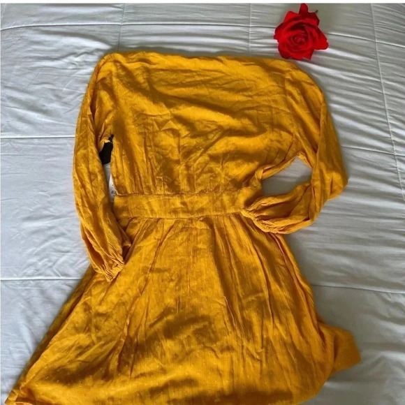 Revolve Amuse Society Georgie mustard yellow dress - Picture 10 of 12